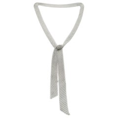 Tiffany & Co. Elsa Peretti Vintage Mesh Scarf Necklace in Sterling Silver