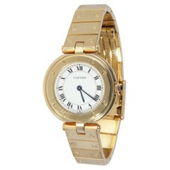 Cartier Santos Vendome Ronde de Cartier 8191 Montre femme en or jaune 18 carats