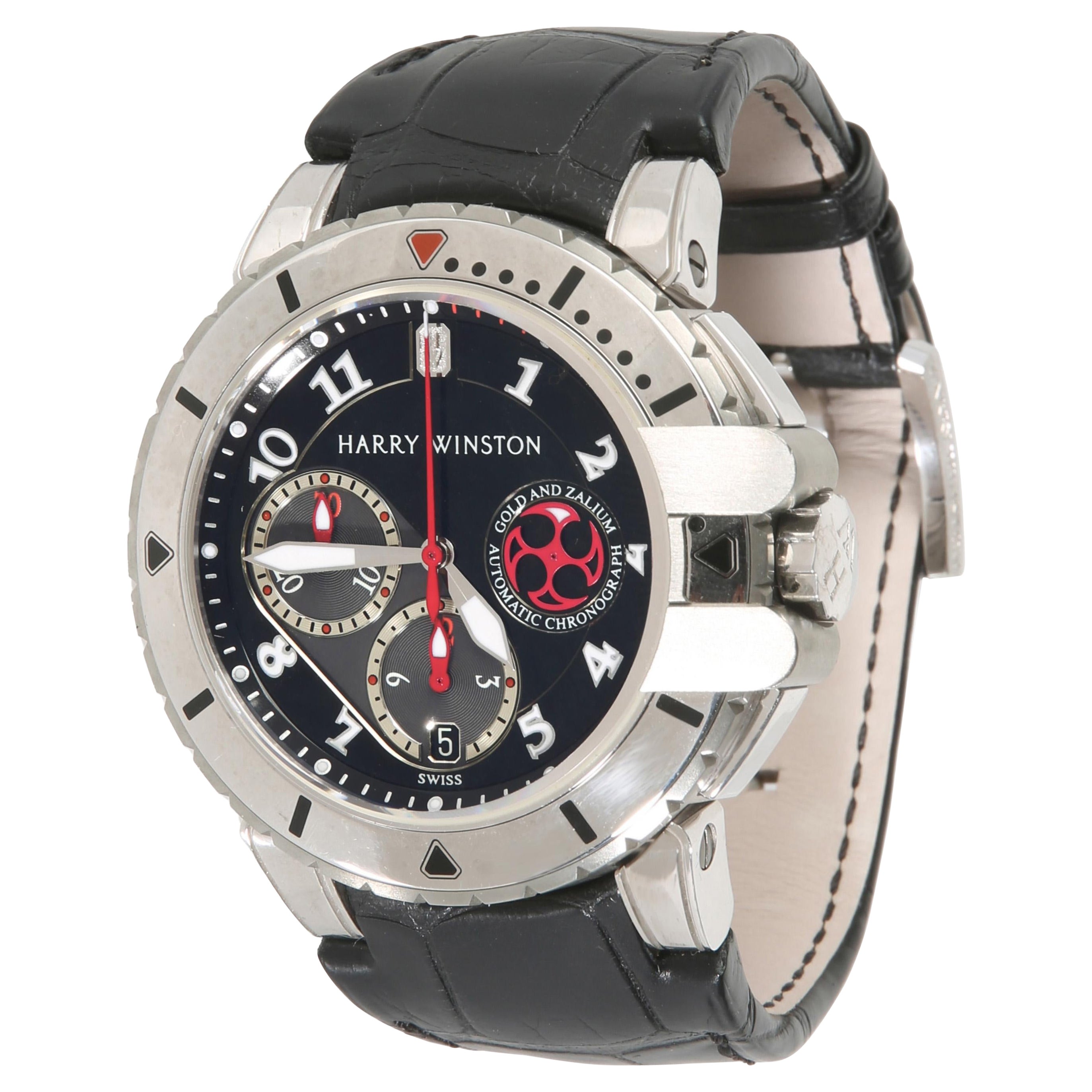 Reloj para hombre Harry Winston Project Z2 Ocean Diver 410-MCA44WZ de oro blanco de 18 quilates