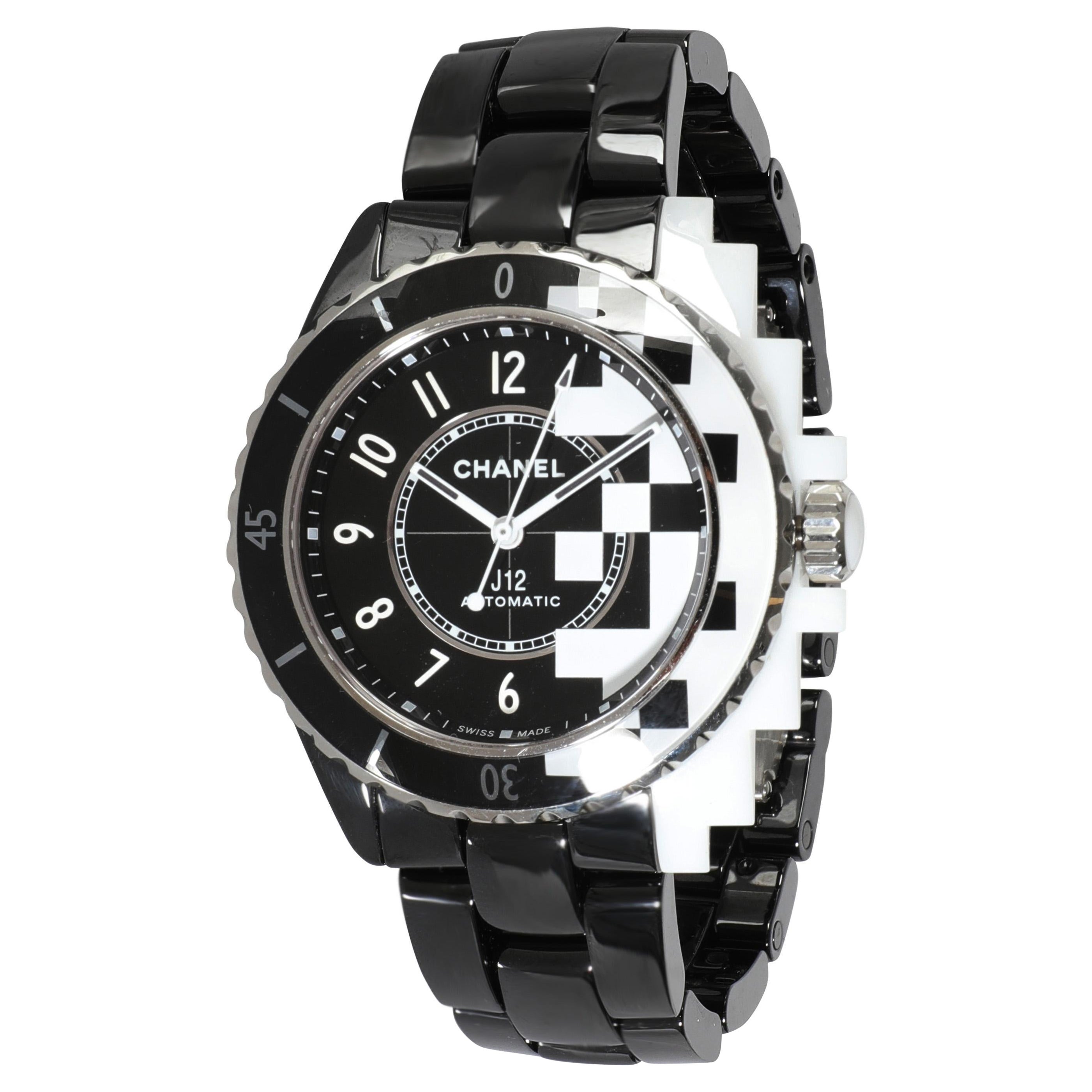 Chanel J-12 Cybernetic H7988 Unisex Watch in  Ceramic For Sale