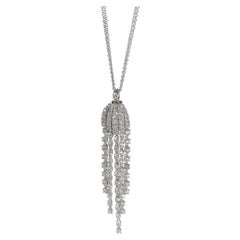 Damiani Sorgente Collier de mode en or blanc 18 carats 1,9 carat