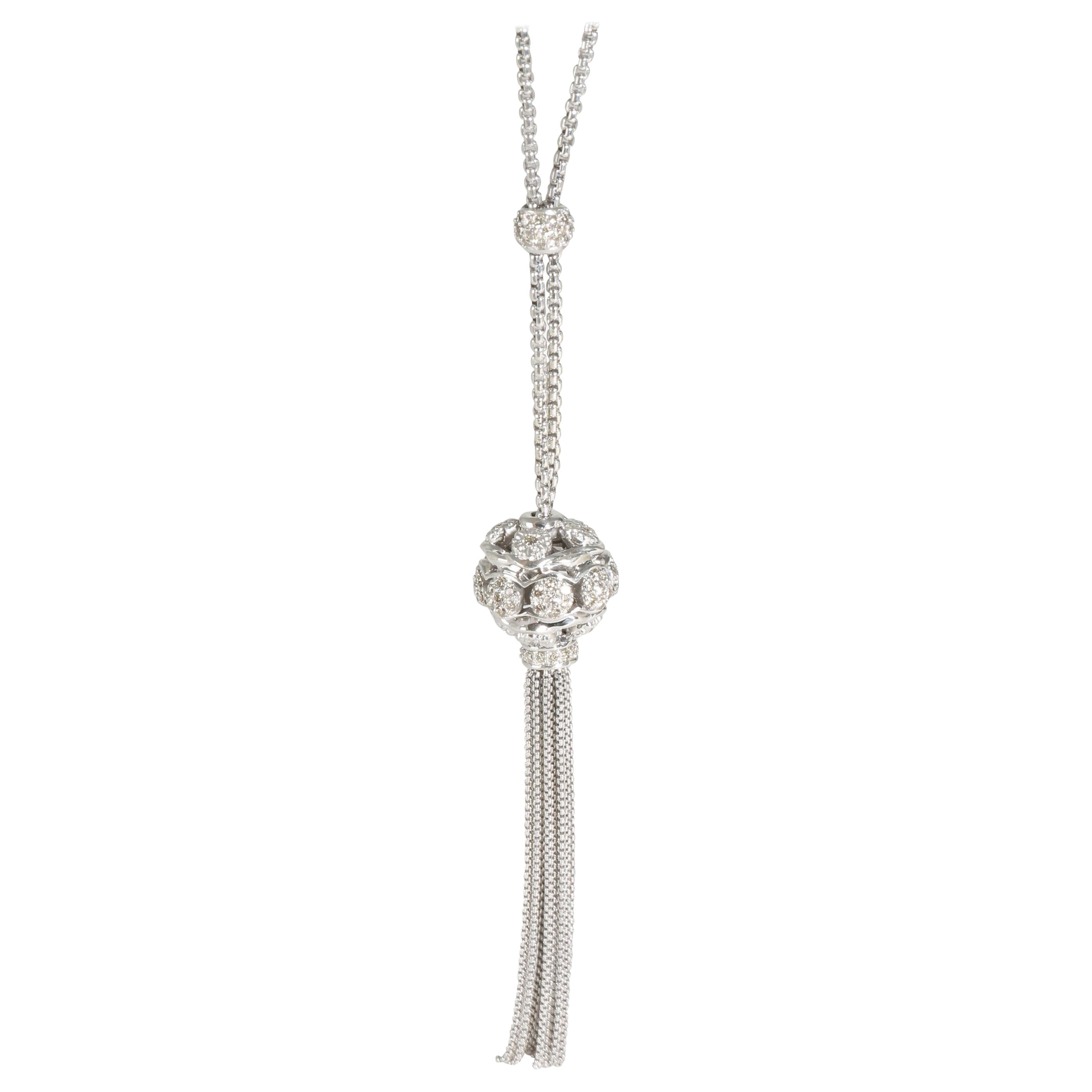 David Yurman Elements Necklace in  Sterling Silver 1.4 CTW