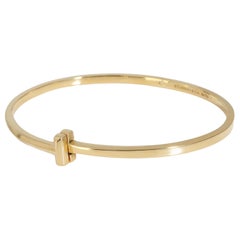 Tiffany & Co. Tiffany T Hinged Bangle in 18K Yellow Gold
