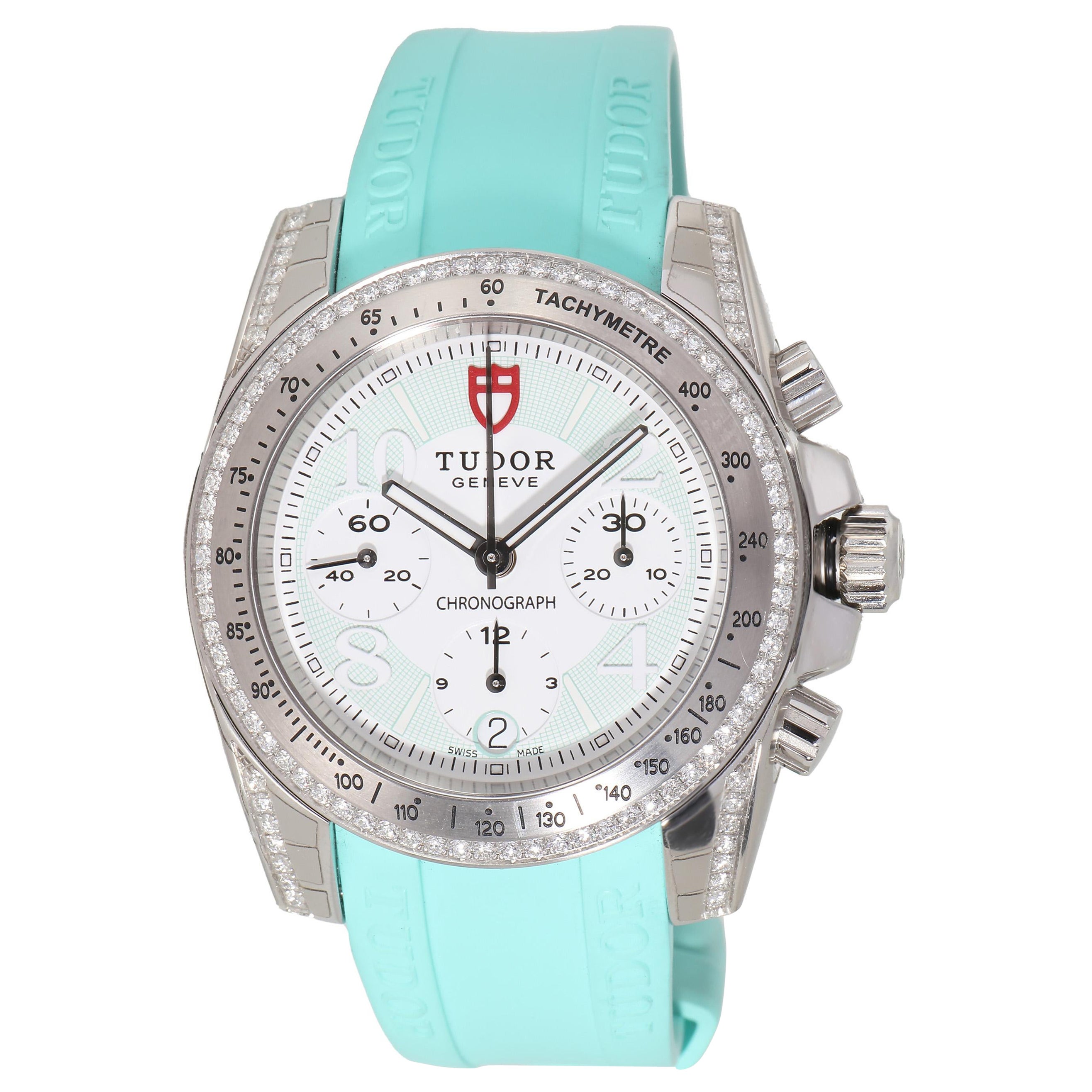 Tudor Grantour Chrono 20310 Montre unisexe  Acier inoxydable 0.5 ct. pt.