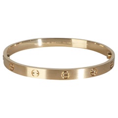 Cartier Love-Armband, gebürstet (Gelbgold)