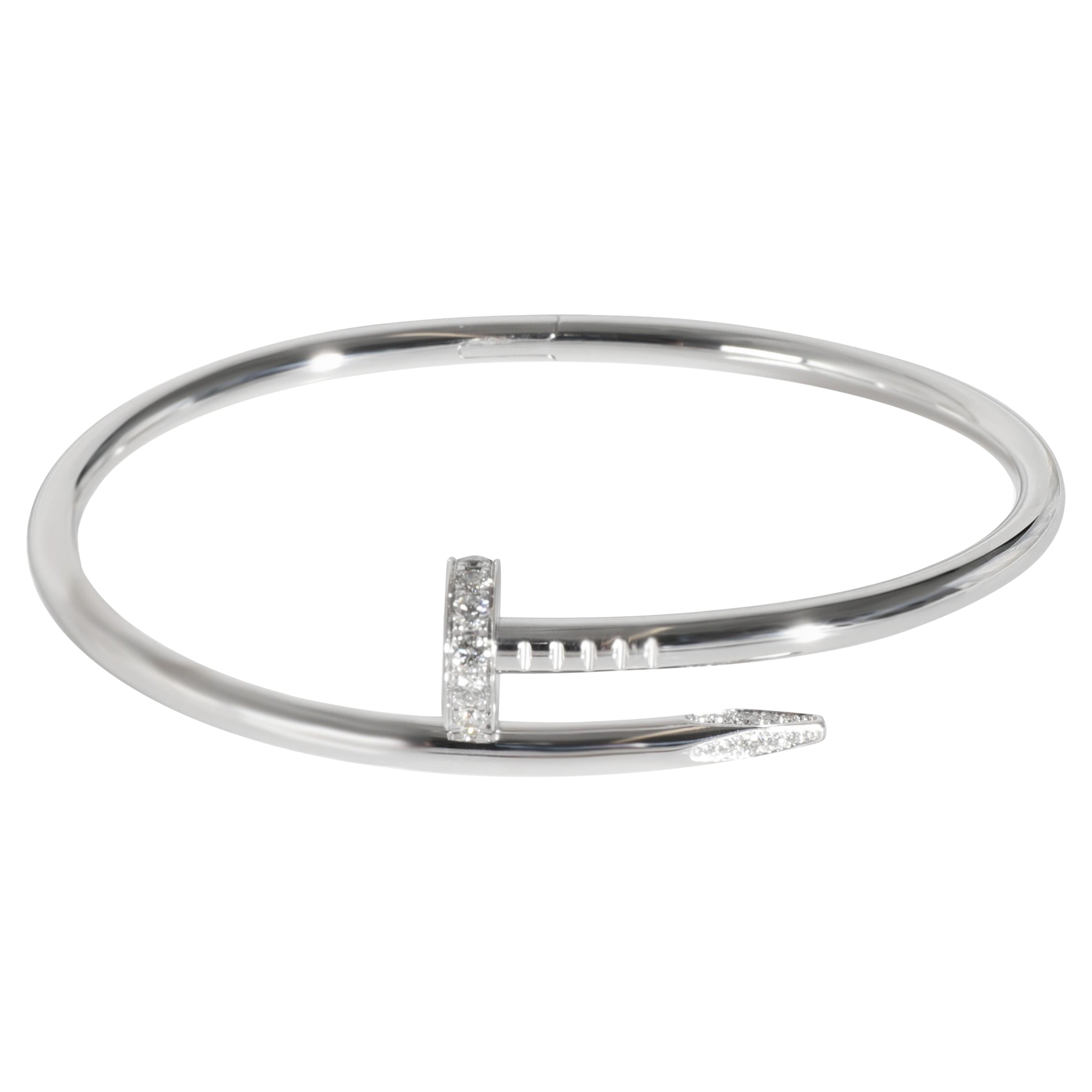 Cartier Juste Un Clou Bracelet, Diamonds (White Gold)