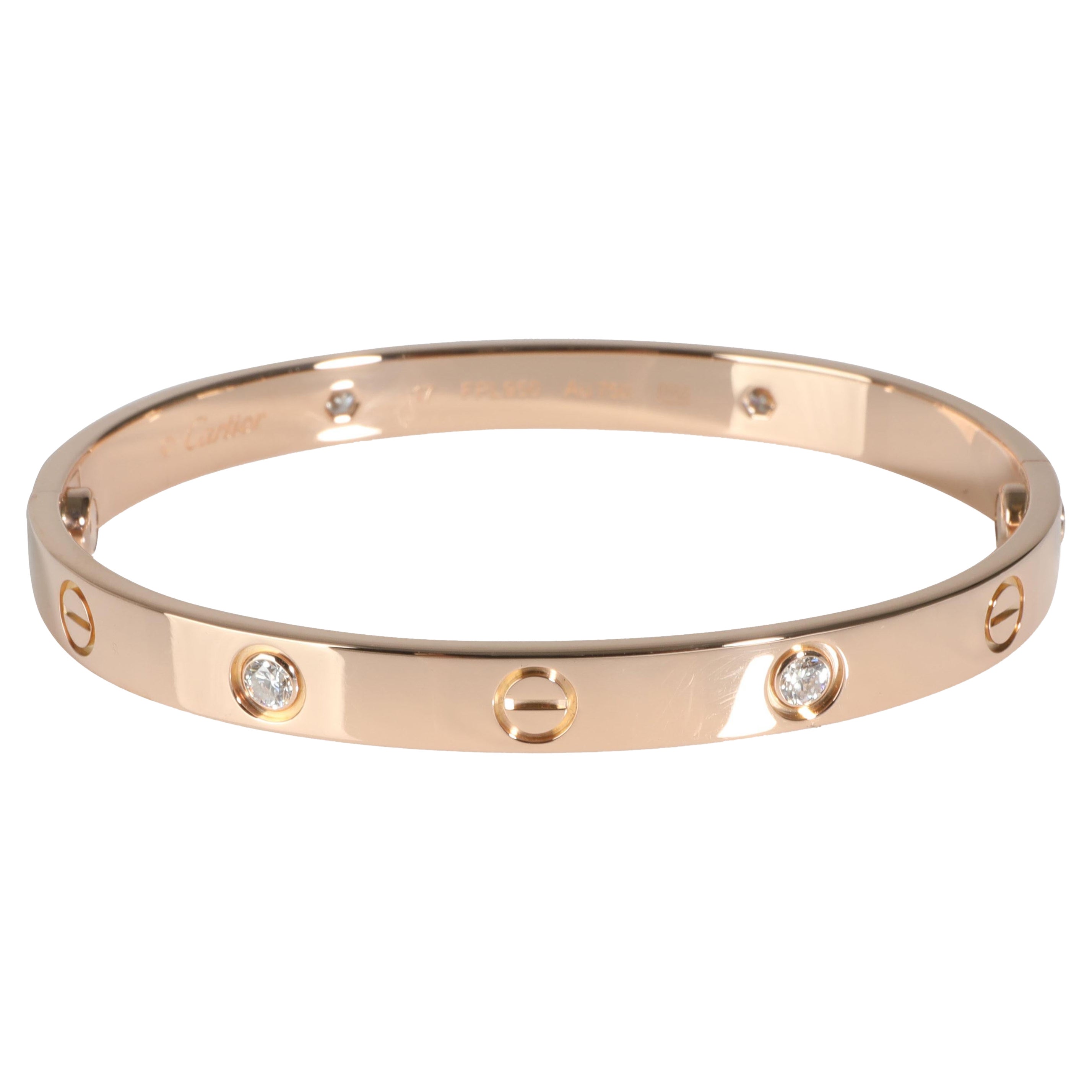 Cartier Love Bracelet, Diamonds (Rose Gold)
