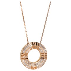Tiffany & Co. Atlas Diamond Pendant in 18k Rose Gold 0.57 CTW