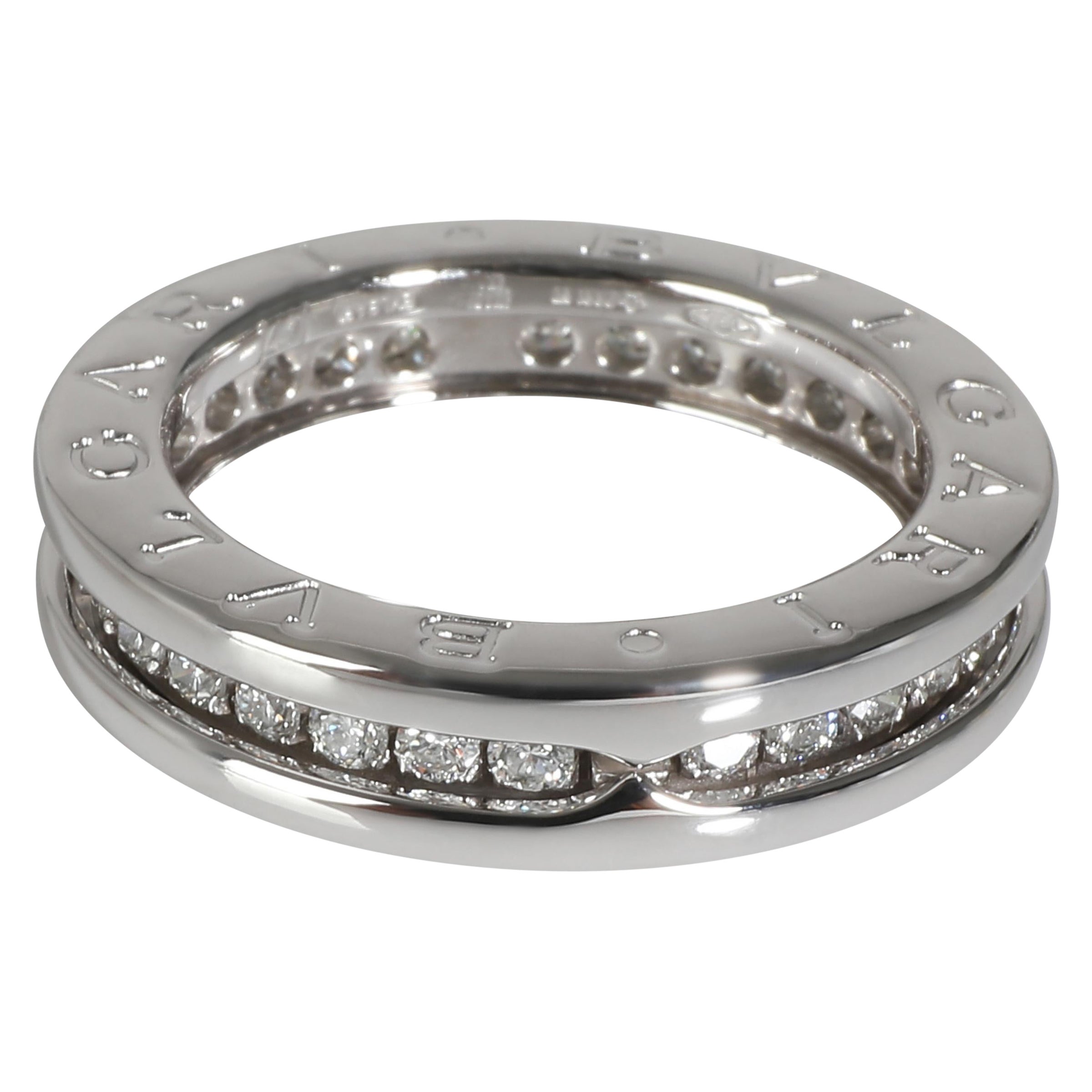 BVLGARI B.zero1 Fashion Ring in 18k White Gold 0.45 CTW