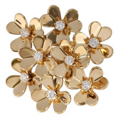 Van Cleef & Arpels Frivole 8 Flower Ring in 18k Yellow Gold