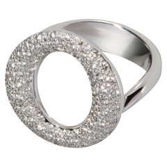 Tiffany & Co. Elsa Peretti Sevillana Diamond Ring in 18KT White Gold 0.80 CTW