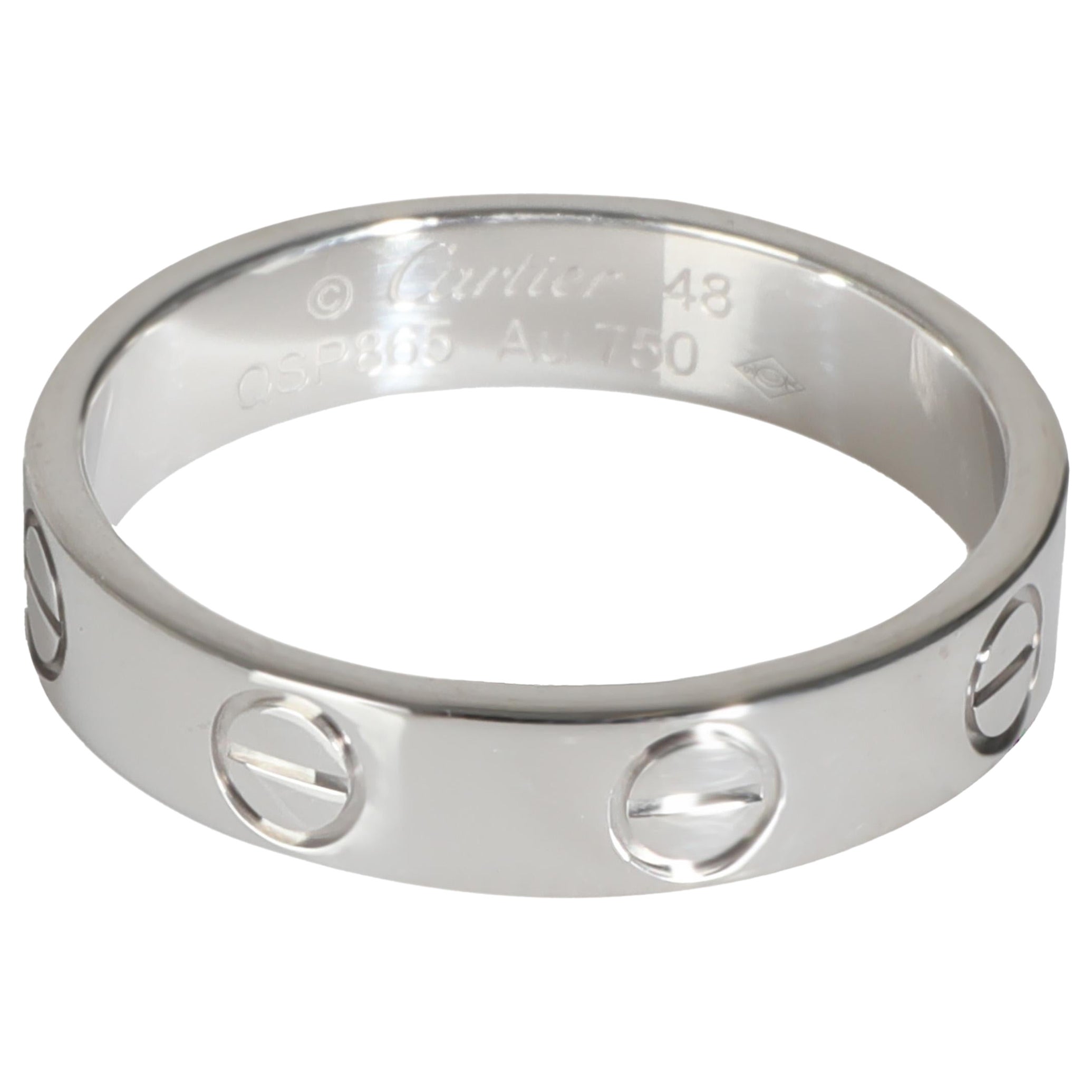 Cartier Love Hochzeitsband (Weißgold)