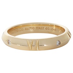 Tiffany & Co. Atlas Band in 18k Yellow Gold 0.1 CTW