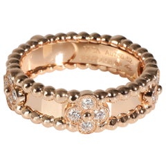 Van Cleef & Arpels, bague Perlee en or rose 18 carats 0,31 carat