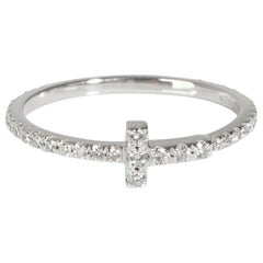 Tiffany & Co. Tiffany T Ring in 18k White Gold 0.2 CTW