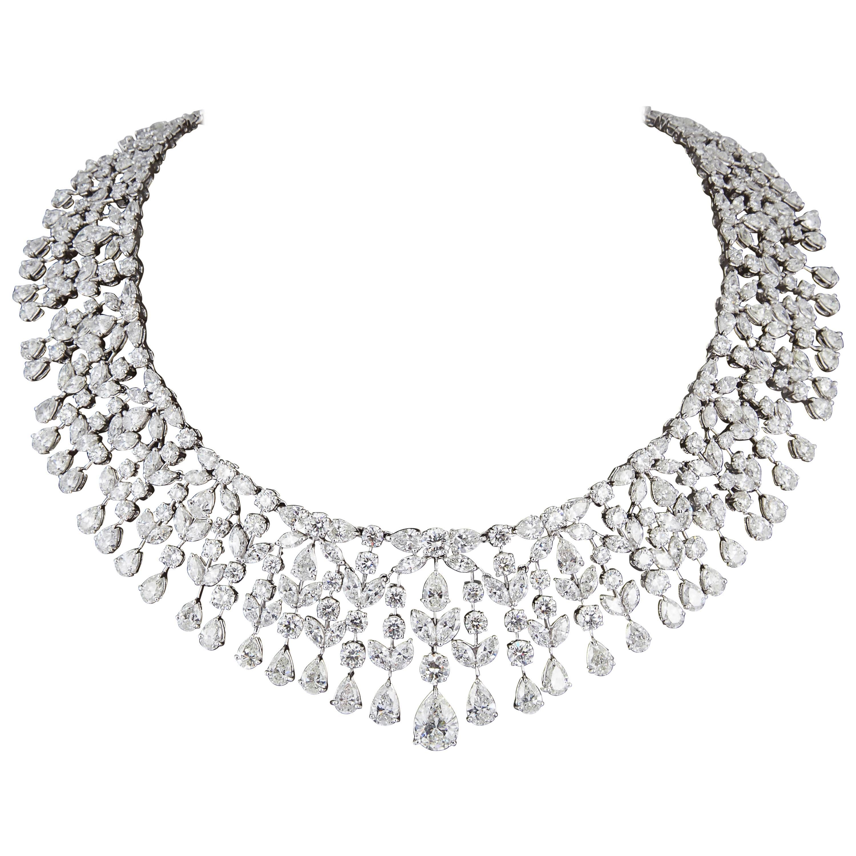 Magnificent Multi Shape Diamond Necklace