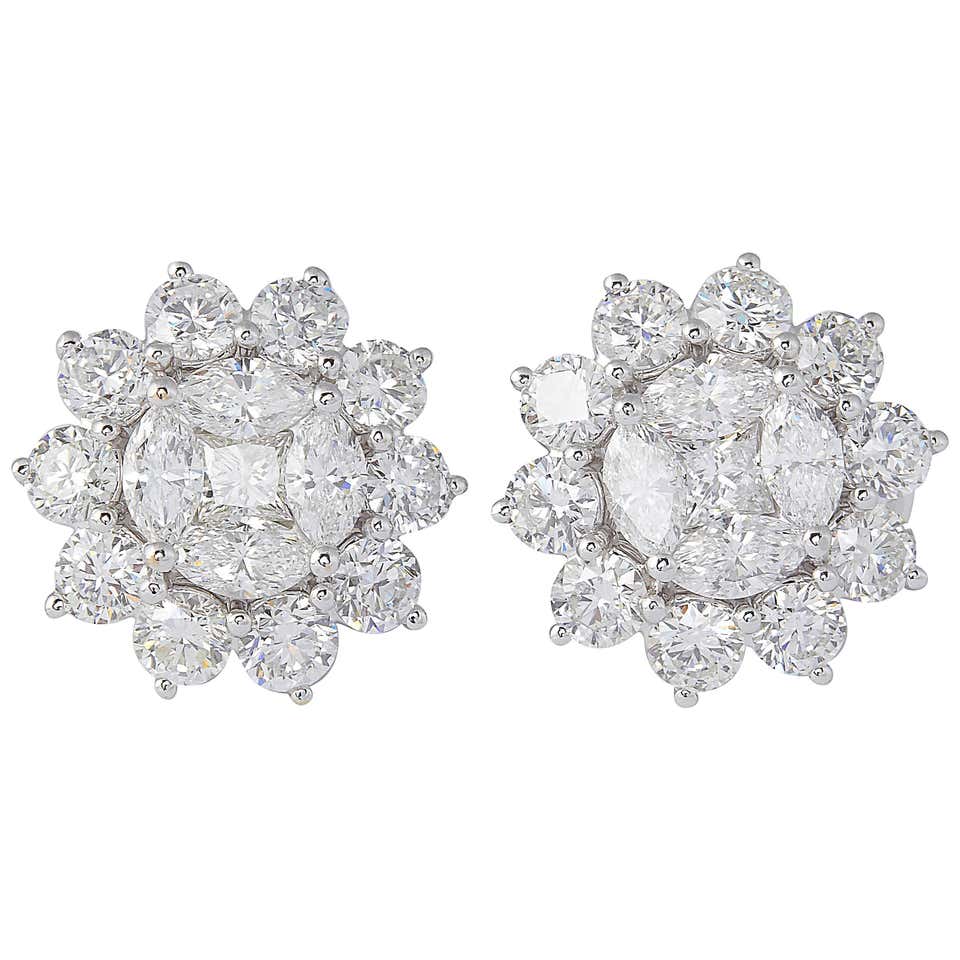 Unique diamond earrings Clearance