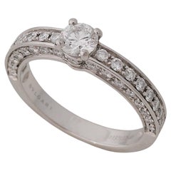 Bulgari, "Dedicata a Venezia 1503" Round Cut GIA 0.30 Carat D/IF Diamond Ring