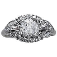 .70 Carat Diamond Art Deco Engagement Ring