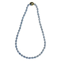 Tiffany & Co - Collier de perles en calcédoine