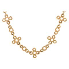 Chanel Yellow Gold Knot Collar Necklace
