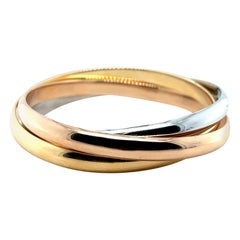 Vintage Extra-Large Cartier ‘Trinity de Cartier’ Three Bangle Bracelet