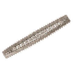 Carl Bucherer Bracelet tennis en or blanc 18 carats avec diamants 0,5 carat, c. 1960s 1970