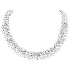 65.15 Carat Diamond Wreath Necklace