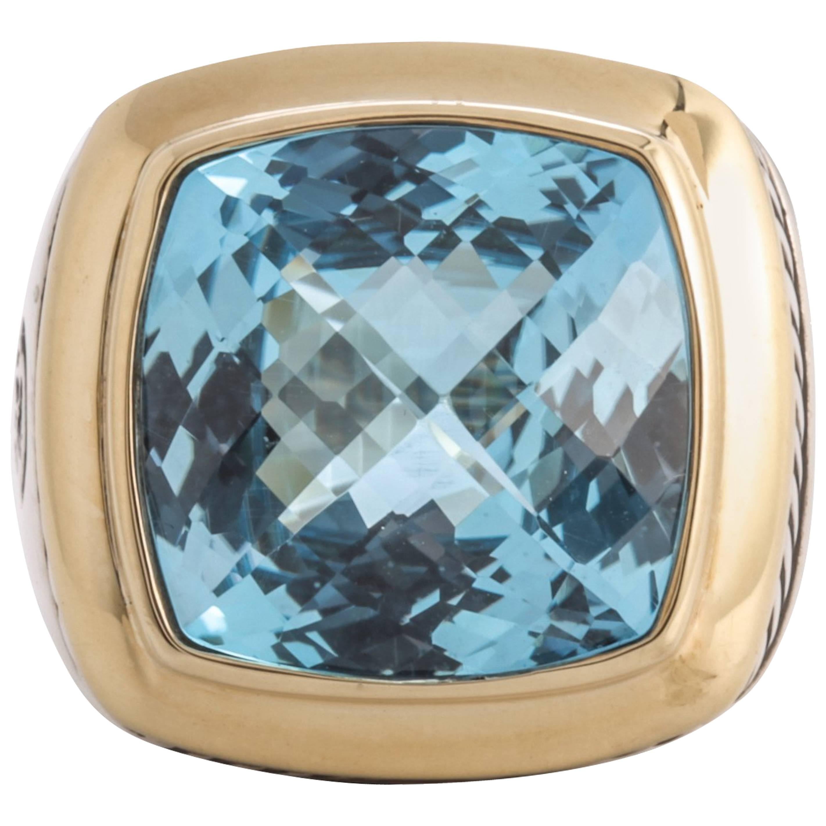 David Yurman Blue Topaz Albion Ring