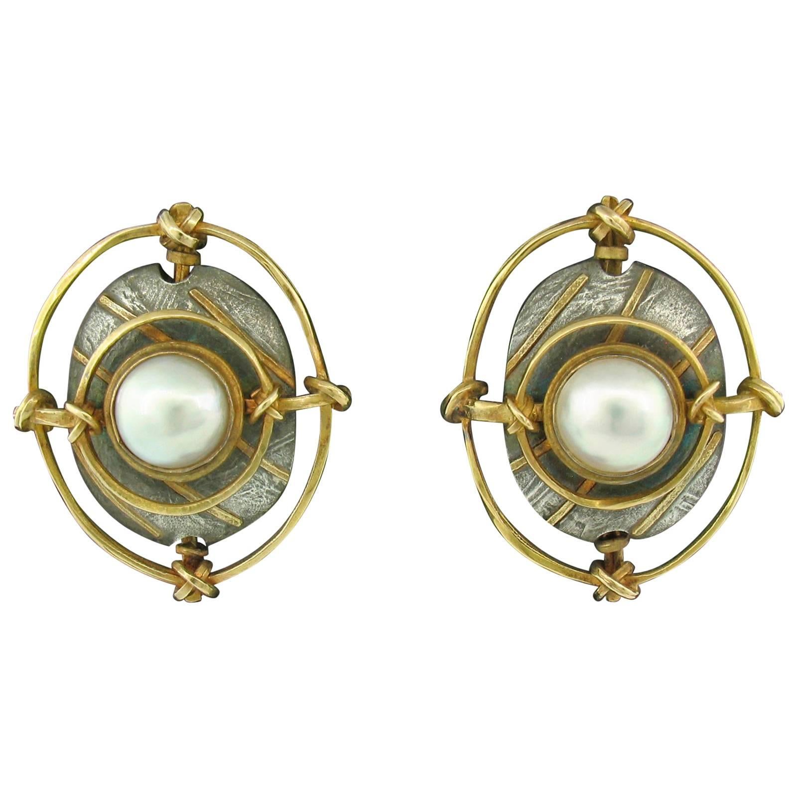 Pearl Earrings by Carolyn Morris Bach