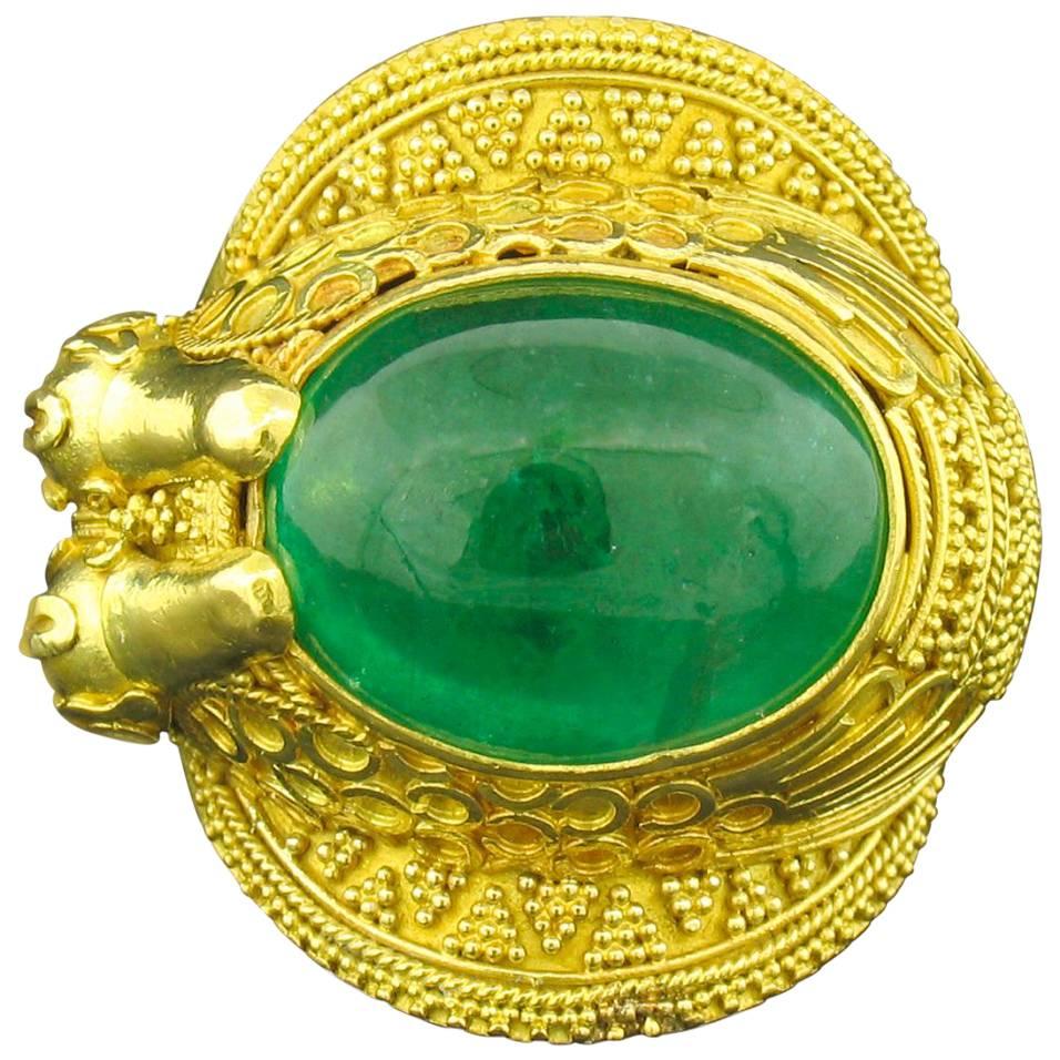 Carolyn Tyler Emerald Ramses Ring