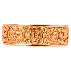 Brazalete Lucien Gaillard de oro de 18 quilates con dragones