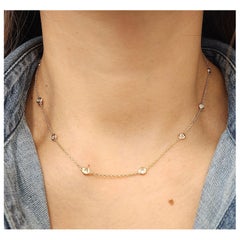 1.35 ct Diamond By the Yard Necklace