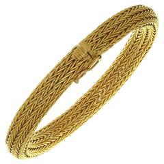 Ilias Lalaounis Yellow Gold Mesh Bracelet