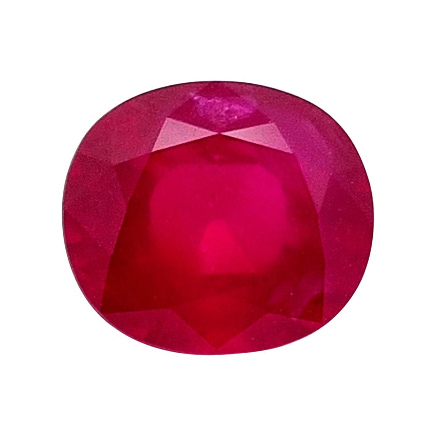 3.50 carat 'Pigeons Blood' Red Burmese Ruby - Unheated