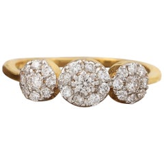14k Solid Gold Round Shaped Ring Natural Diamond Minimalist Ring Gift For Women