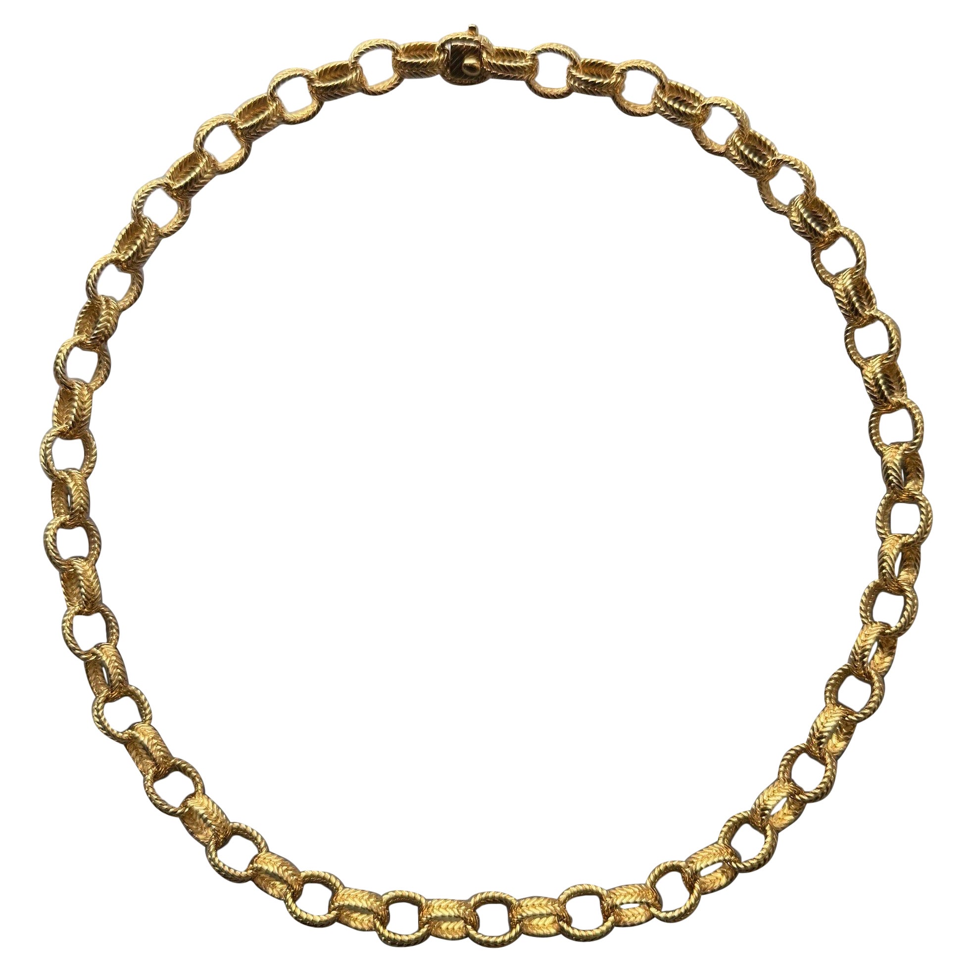 An 18k Gold Boucheron Link Chain