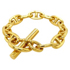 Hermès Chaine D' Ancre Yellow Gold Bracelet Large Size, circa 1995