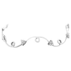 Elegant 0.5ct Natural Diamonds Bracelet in 18K White Gold