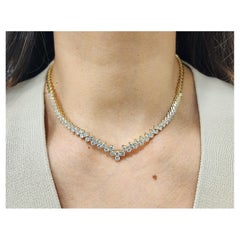 6.00 ct Zig Zag Diamond Necklace