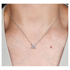 0.25 ct Marquis Flower Diamond Pendant