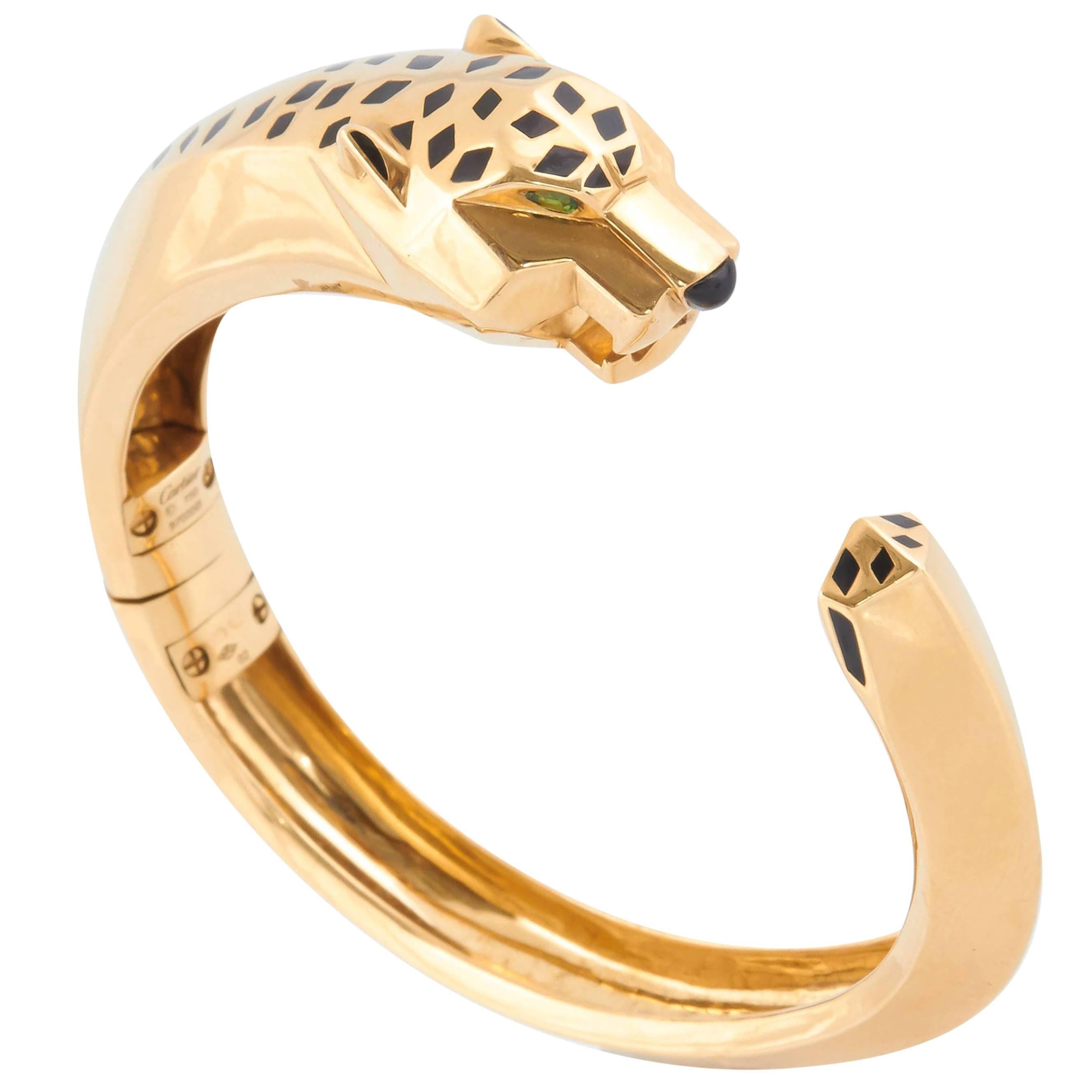 Cartier Panthere Gold Bangle Bracelet