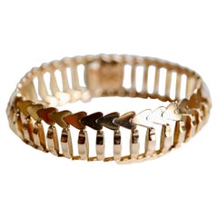 Bracelet Hearts Vintage 1960s in 18 Karat Yellow Gold