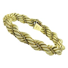 Bracelet de corde en or