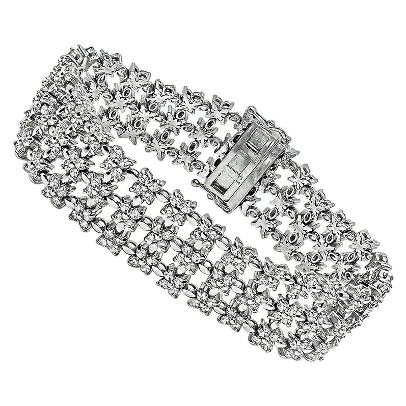 10.00ct Diamond Gold Bracelet