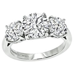 Vintage Tiffany & Co GIA 4.03cttw Diamond Engagement Ring