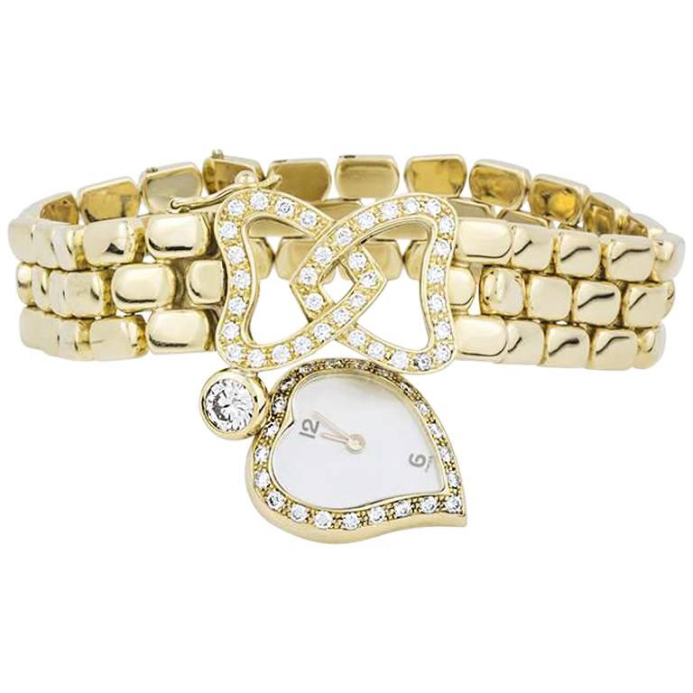 Diamond and Gold Bracelet Watch 2.24 Carat