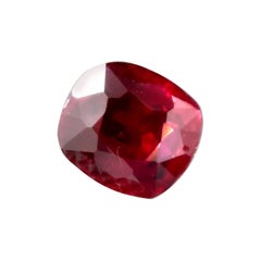 Gubelin certificato 0.893 carati di rubino rosso naturale senza calore Nature