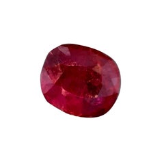 Gubelin certificato 1,13 carati di rubino rosso naturale senza calore Nature