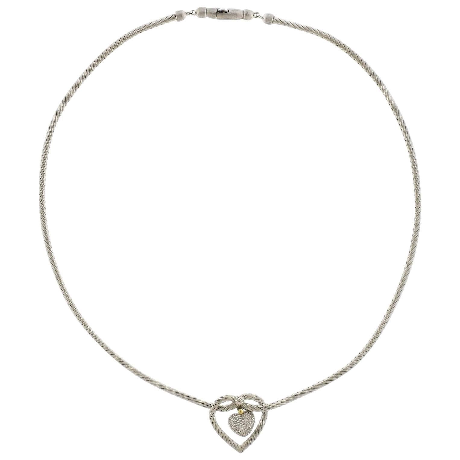 Buccellati Gold Heart Pendant Necklace